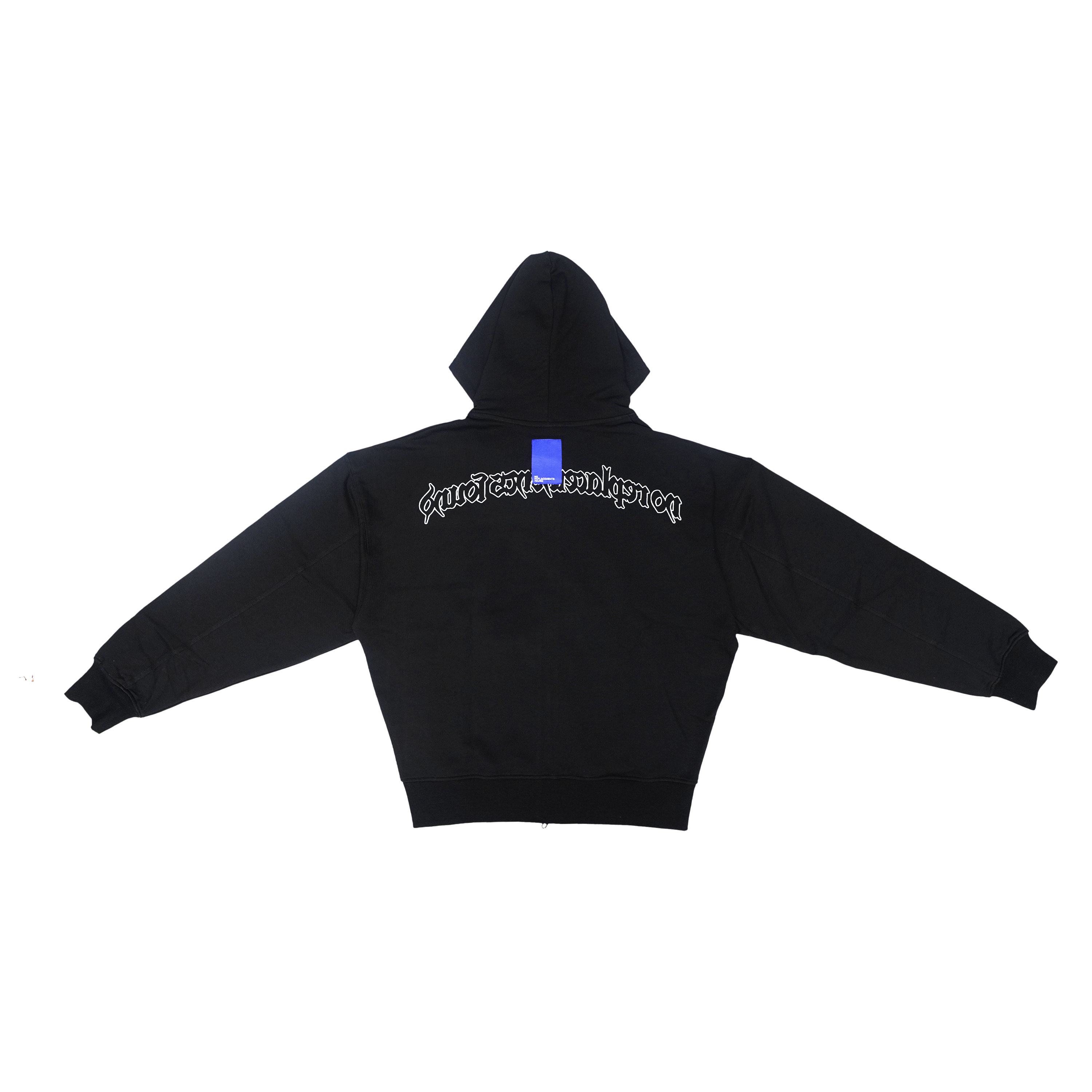 NRF : DEATHWISH ZIP HOODIE SOLID BLACK