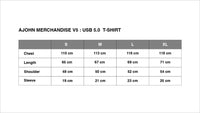 AJOHN MERCHANDISE V5 : T-SHIRT BLACK