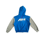 NRF™ : DOUBEL LAYERED HOODIE SWEATSHIRT TWO TONE ROYAL BLUE