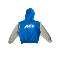 NRF™ : DOUBEL LAYERED HOODIE SWEATSHIRT TWO TONE ROYAL BLUE