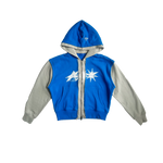 NRF™ : DOUBEL LAYERED HOODIE SWEATSHIRT TWO TONE ROYAL BLUE