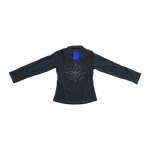 NRF™ : YANTRA WOMENWEAR DOUBLE NECK POLO L/S SOLID BLACK
