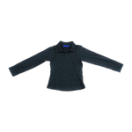 NRF™ : YANTRA WOMENWEAR DOUBLE NECK POLO L/S SOLID BLACK