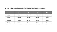 N.R.F.C : ENGLAND WORLD CUP FOOTBALL JERSEY T-SHIRT