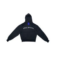 N.R.F.C : CLUB OF FURY WARM UP PLEATED HOODIE BLACK
