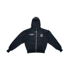 N.R.F.C : CLUB OF FURY WARM UP PLEATED HOODIE BLACK