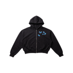 AJOHN MERCHANDISE V5 : ZIP HOODED SWEATSHIRT BLACK