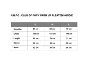 N.R.F.C : CLUB OF FURY WARM UP PLEATED HOODIE BLACK