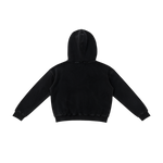 *WEBSITE EXCLUSIVE* NRF™ : DOUBLE TROUBLE WAFFLE REVERSIBLE ZIP HOODED SWEATSHIRT JET BLACK (BLUE)