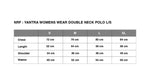 NRF™ : YANTRA WOMENWEAR DOUBLE NECK POLO L/S SOLID BLACK