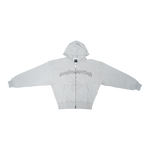 NRF : DEATHWISH ZIP HOODIE HEATHER GREY
